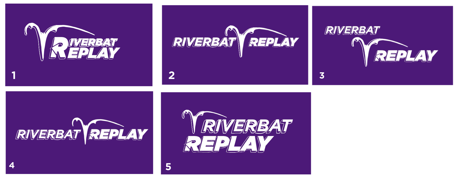 riverbatreplay logo design
